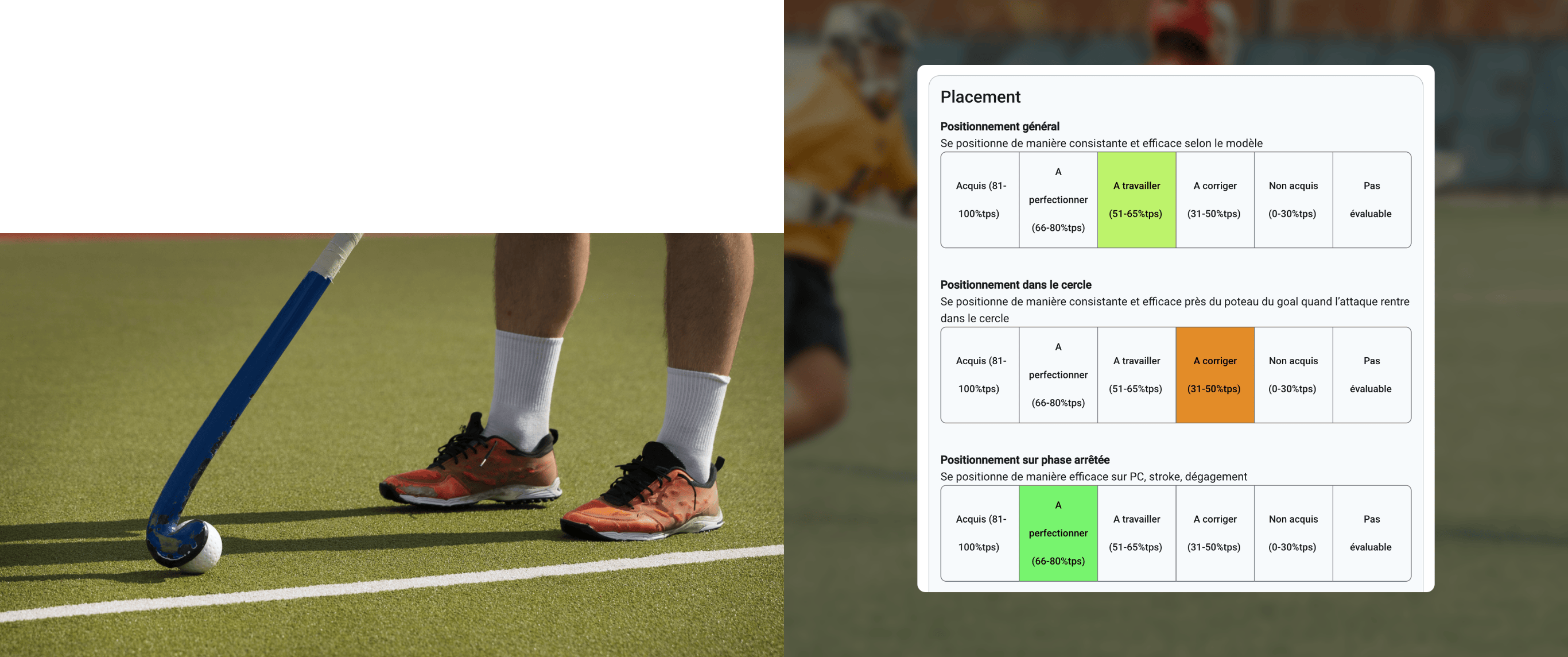 Application Umpire Academy – interface d’évaluation des arbitres en situation réelle