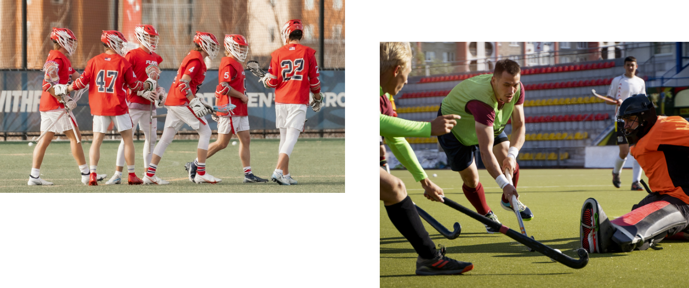 Image d’ambiance du projet Umpire Academy – match de hockey sur gazon en plein air
